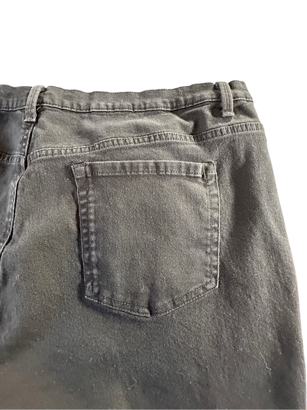 Gloria Vanderbilt Black High-Rise Straight Jeans 22W - Picture 9 of 14